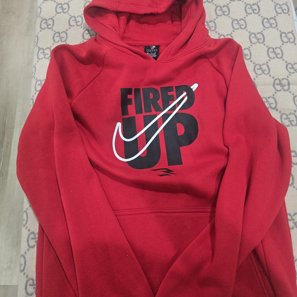 Nike Red Fired Up Hoodie